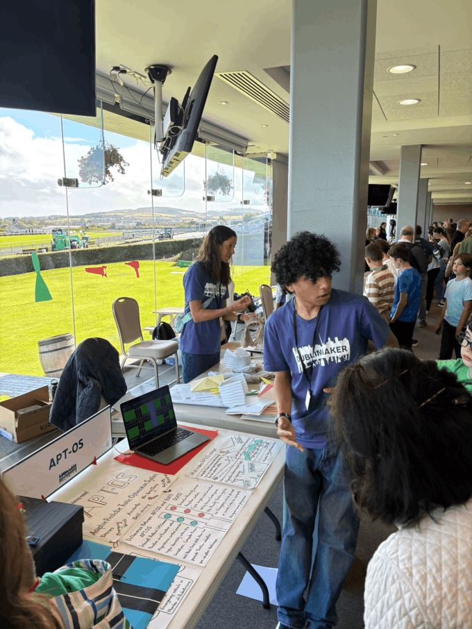 Arjun presenting APTOS at Dublin Maker