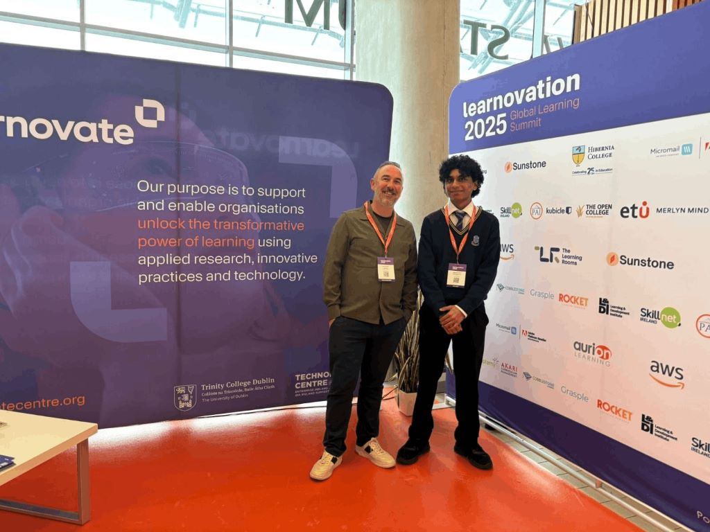 Arjun at Learnovate 2025 Global Learning Summit