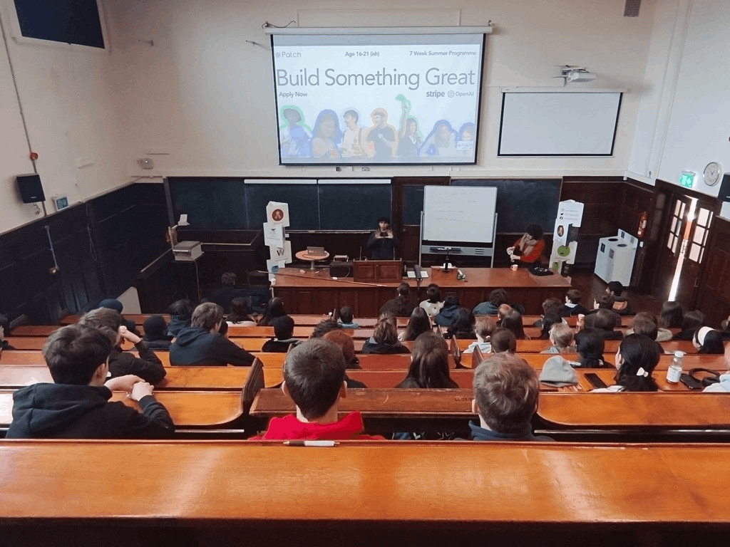 Trinity College Walton Club lecture hall presentation