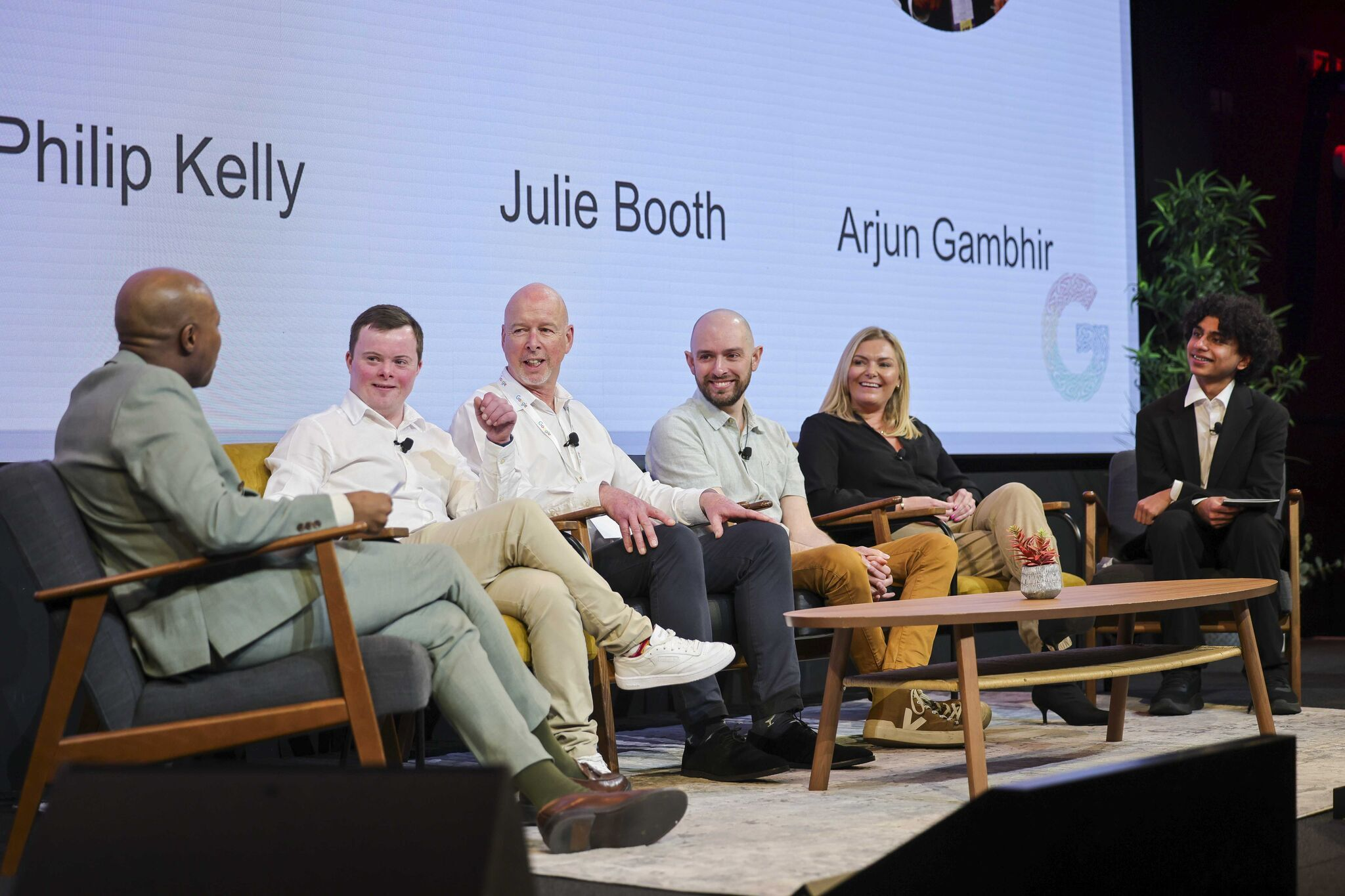 Side view of Google panel discussion
