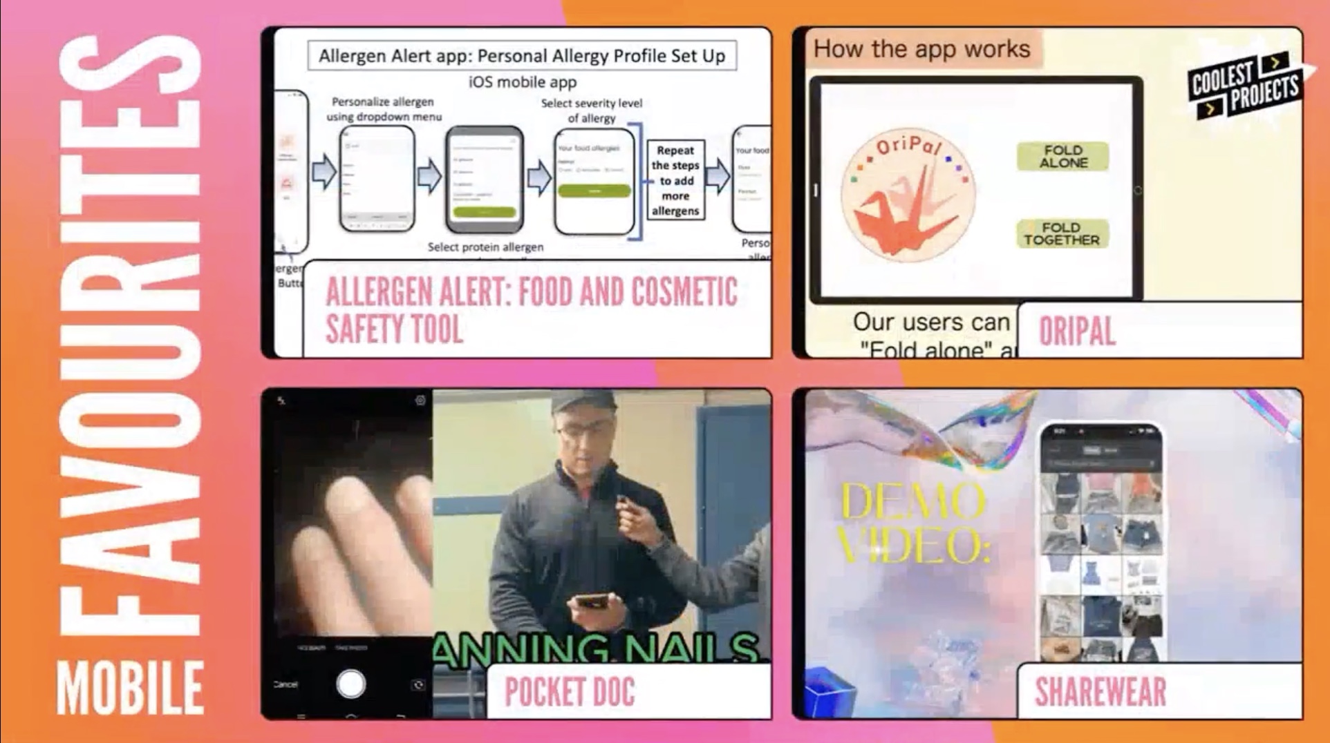 Pocket Doc shown among the Coolest Projects Global mobile category favourites