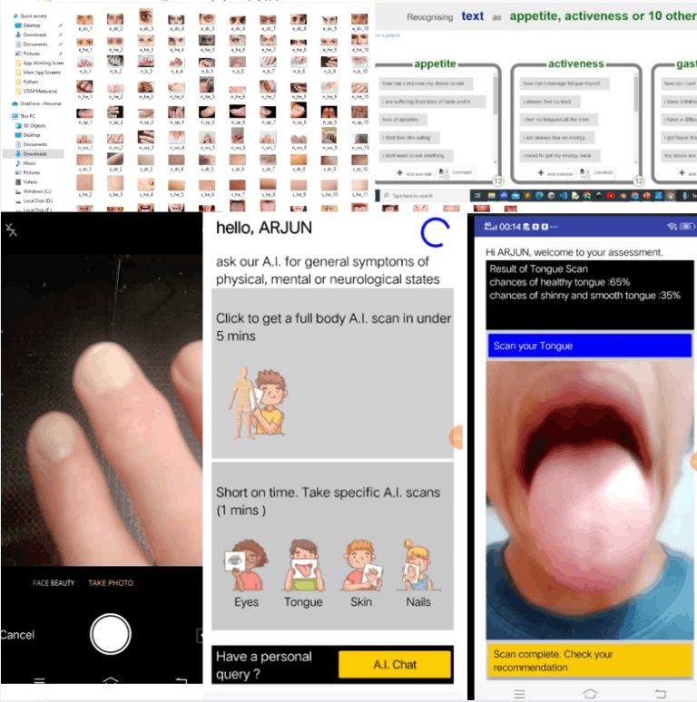 Pocket Doc mobile health-awareness app and image-classification workflow